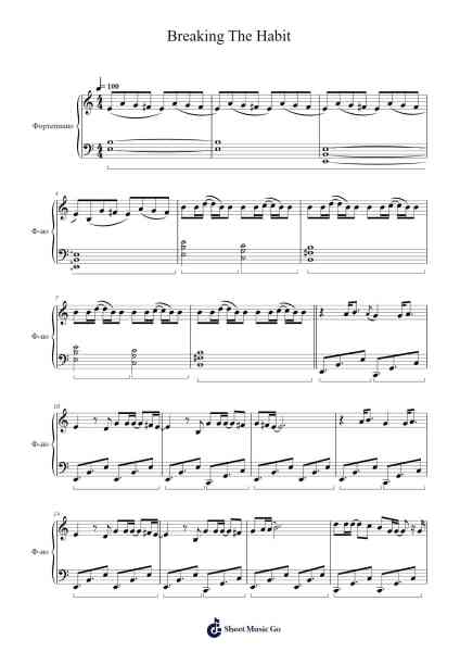 Breaking The Habit Sheet Music by Linkin Park-Arr.Wyldesa Ocdine