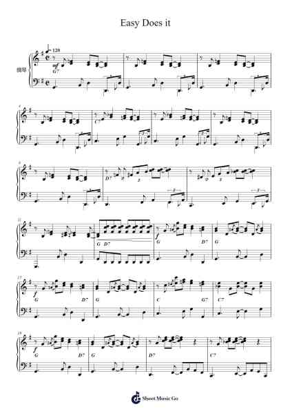 Easy Does it Sheet Music by Dean Martin-Arr.Triswolf Roochel