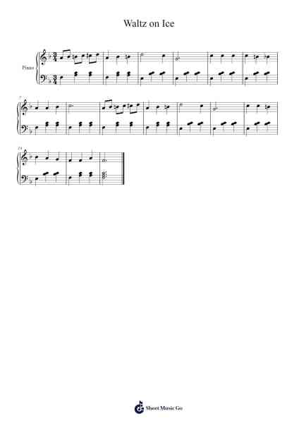 Valcer na ledu/Waltz on Ice Sheet Music by filozof_virtuoz-Arr.Dukim
