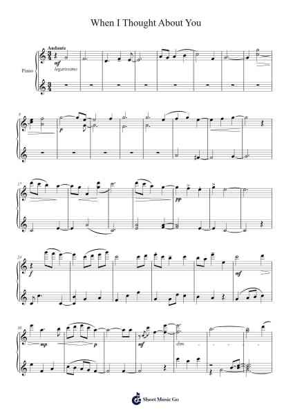 When I Thought About You - Improvised Prelude Sheet Music by Joshua Taylor2-Arr.Websjean Hodgdre