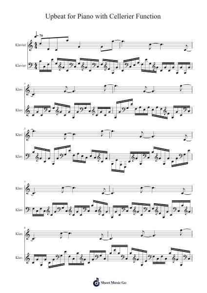 Upbeat for Piano with Cellerier Function Sheet Music by Robben Ford-Arr.Wyattnix Abniel
