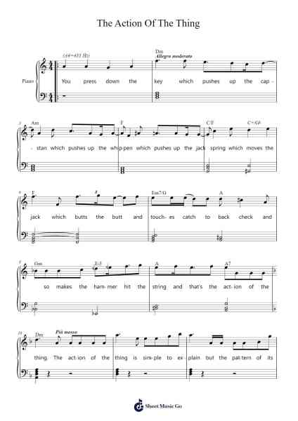 The Action Of The Thing Sheet Music by PhemieC-Arr.Foxbroad Wilsey