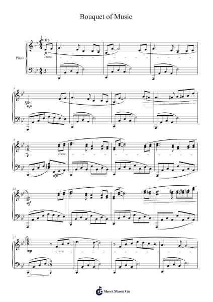 Bouquet of Music Sheet Music by Masao Aichi-Arr.Boylerod