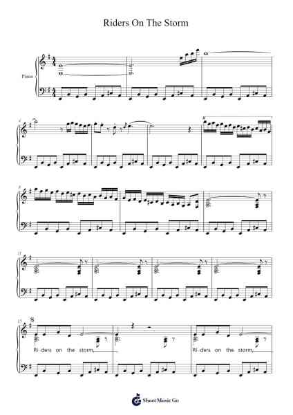 Riders On The Storm Sheet Music by The Doors-Arr.Kyleret Earlkyle