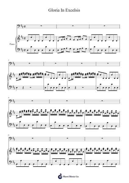 Gloria In Excelsis Sheet Music by Antonio Vivaldi-Arr.Holew Brianmaud