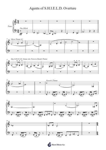 Agents of S.H.I.E.L.D. Overture Sheet Music by Bear McCreary-Arr.Serles