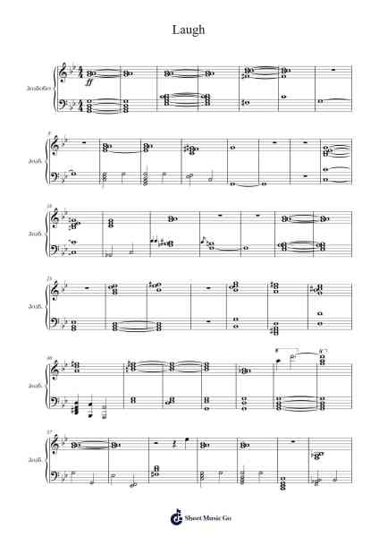 Laugh Sheet Music by user203467811-Arr.Birwylde