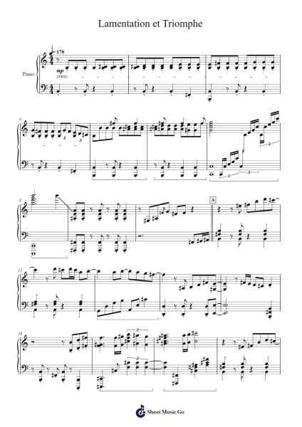 Lamentation et Triomphe Sheet Music by HOYO-MiX-Arr.Childvian Petsibyl