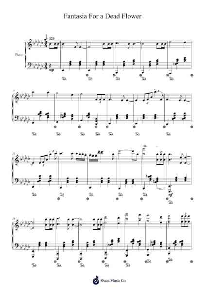 Fantasia For a Dead Flower Sheet Music by Redutt-Arr.Iannet Shelac