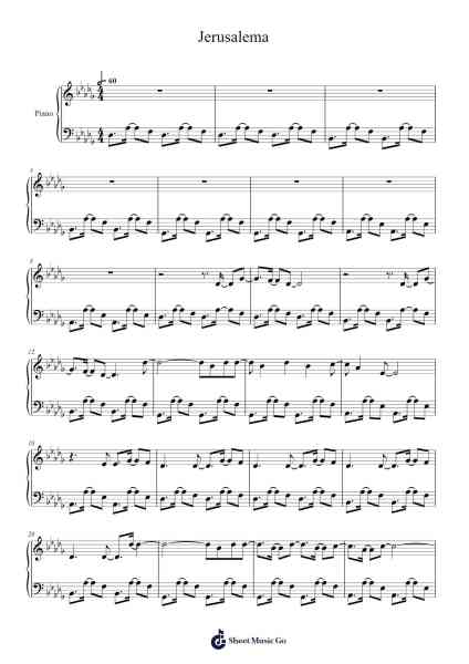 Jerusalema Sheet Music by Master KG/Nomcebo Zikode-Arr.Osbrow Joeholt