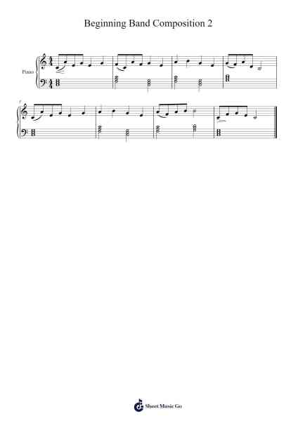 Beginning Band Composition 2 Sheet Music by Dojeames-Arr.Dunnnic