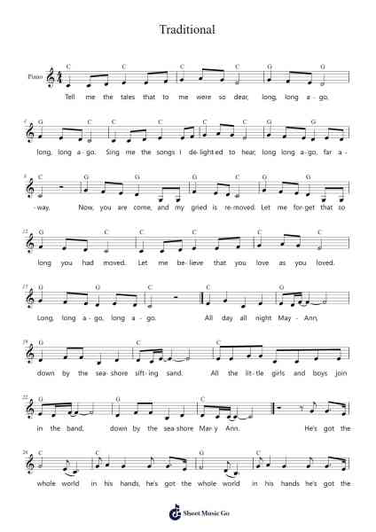 Traditional Sheet Music by Traditional-Arr.Daitrid Piersliam
