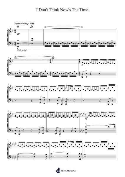 I Don't Think Now's The Time Sheet Music by Hans Zimmer-Arr.Louhal
