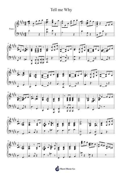Tell me Why Sheet Music by -Arr.Cofpert Dilgrant