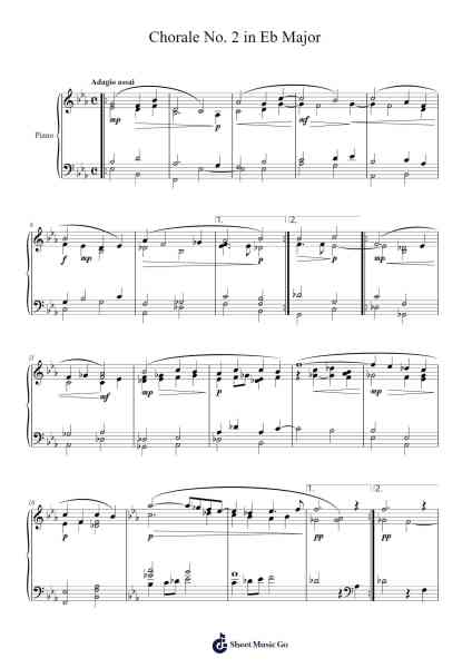 Chorale No. 2 in B Minor, Adagio Assai Sheet Music by Andrew Fort-Arr.Feleste Johnren