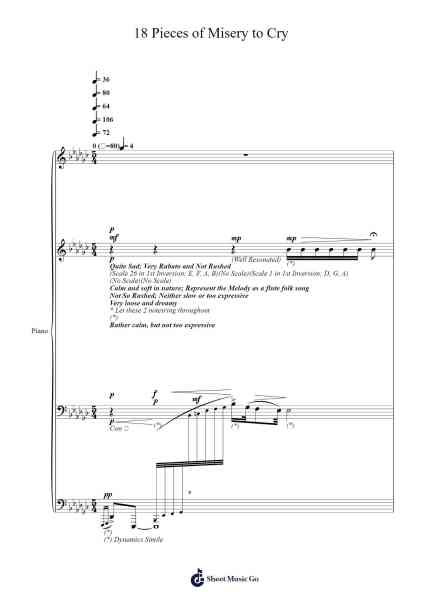 18 Pieces of Misery to Cry Sheet Music by Lionelclife Rhyschard-Arr.Holew Brianmaud