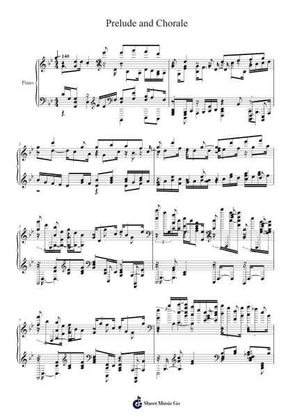 Prelude and Chorale Sheet Music by undefined-Arr.Saslaide Wattvic