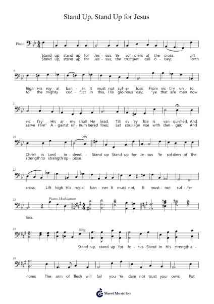 Stand Up, Stand Up for Jesus Sheet Music by Geibell - Webb-Arr.Joeges