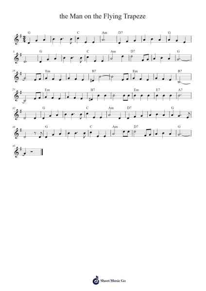 the Man on the Flying Trapeze 乐谱由 Mathias Luna - 编曲 Simpdre