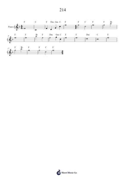 214 Sheet Music by flavioantonin-Arr.Marjill
