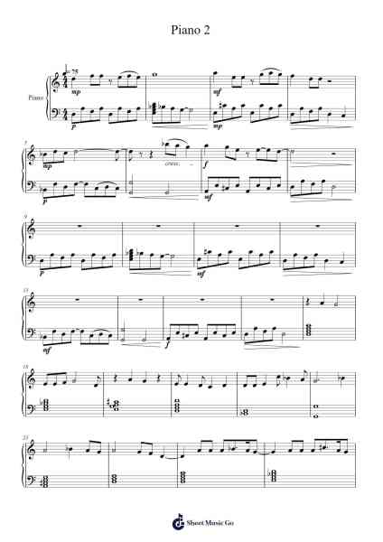 Piano 2 Sheet Music by Anvir Kh.-Arr.Stilling