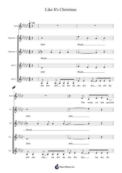 Like It's Christmas Sheet Music by Donfred-Arr.Maltzbel Dertosh