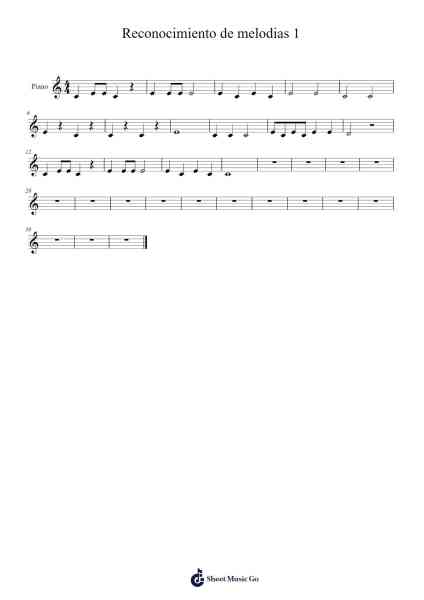 Reconocimiento de melodias 1 Sheet Music by Evermay Brownsel-Arr.Mcian Keithhal