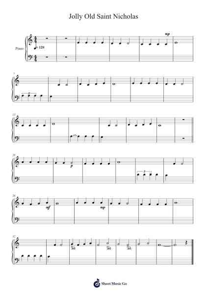 Jolly Old Saint Nicholas Sheet Music by Misc Christmas-Arr.Eipsgold Maudman