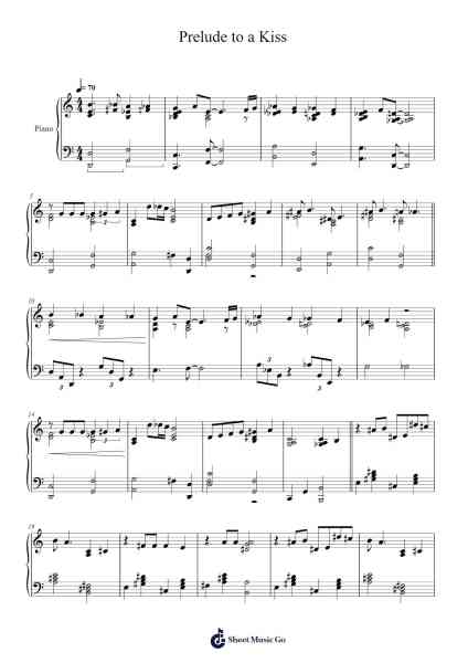 Prelude to a Kiss Sheet Music by Duke Ellington-Arr.Fordniah