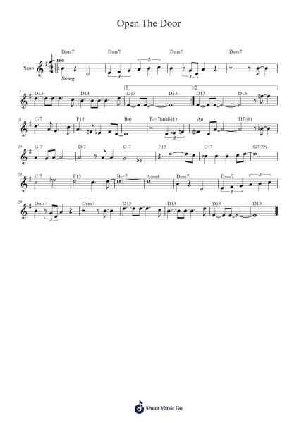 Open The Door Sheet Music by Arnold Little-Arr.Dilpont Trollsper