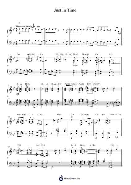 Just In Time (arr. Brent Edstrom) Sheet Music by Frank Sinatra-Arr.Whitether