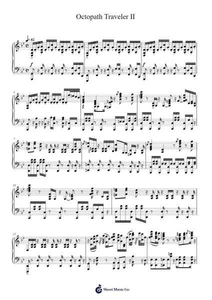 Octopath Traveler II Sheet Music by Yasunori Nishiki-Arr.Blandel