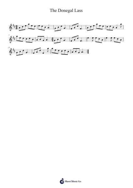 The Donegal Lass Sheet Music by Brian Finnegan-Arr.Hartclife Joudrea
