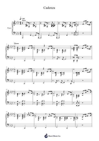 Cadenza Sheet Music by Jürgen Moser-Arr.Croftlitt