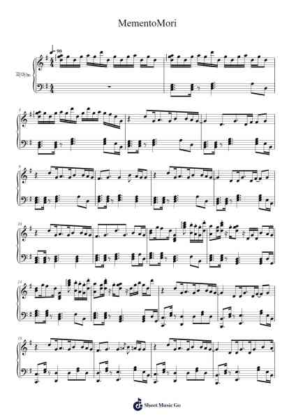 Memento Mori "Clockwise" Sheet Music by Memento Mori-Arr.Yulenel