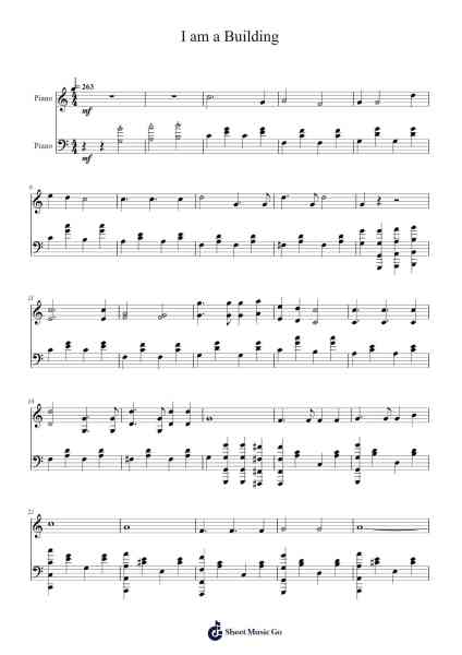 I am a Building Sheet Music by Geormay-Arr.Paunix