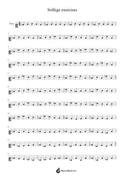 Solfege exercises Sheet Music by -Arr.Chrislus Edtience