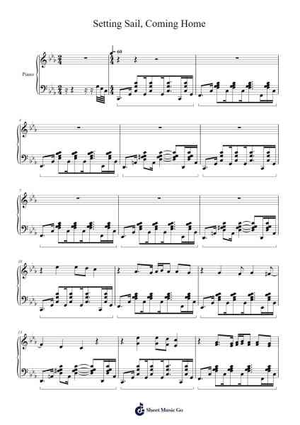 Setting Sail, Coming Home Sheet Music by undefined-Arr.Hodgdice