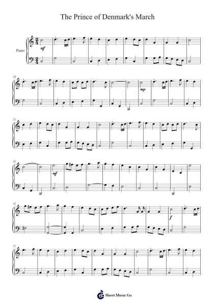 The Prince of Denmark's March Sheet Music by Jeremiah Clarke-Arr.Gasper Inlot