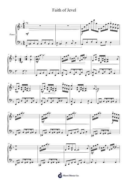 Faith of Jevel Sheet Music by Darren Korb-Arr.Kylefie