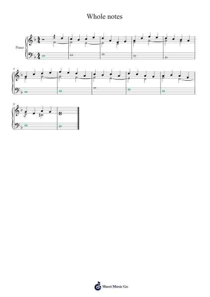 Whole notes + 3rd species + 4th species Sheet Music by SharaEZ-Arr.Chesria