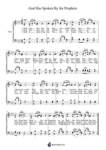 God Has Spoken By the Prophets Sheet Music by Poundnions-Arr.Forsrold