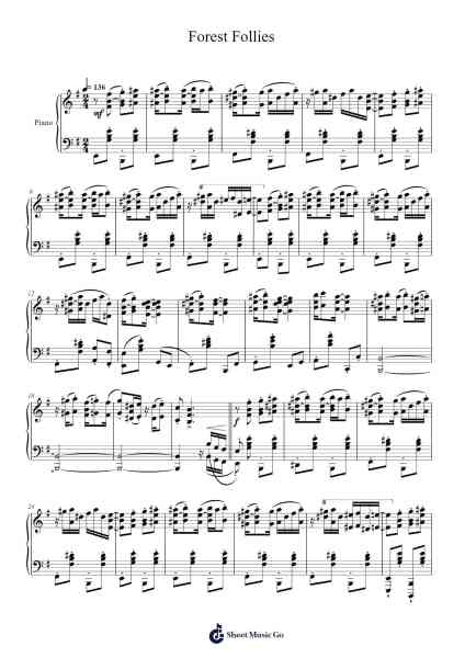 Forest Follies Sheet Music by Kristofer Maddigan-Arr.Gadam