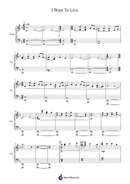 I Want To Live - Baldur's Gate 3 Sheet Music by Borislav Slavov-Arr.Galor Mifrey