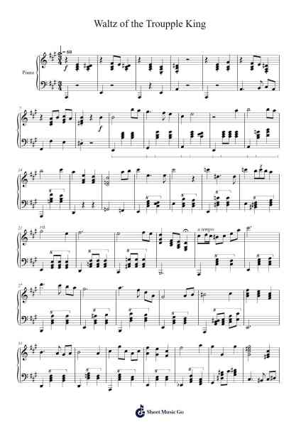 Waltz of the Troupple King Sheet Music by Jake Kaufman-Arr.Laupound