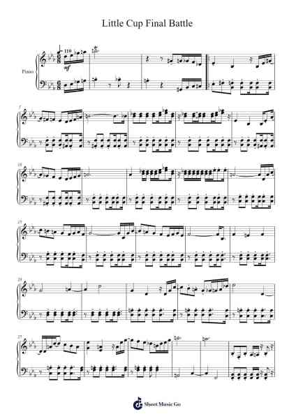 Little Cup Final Battle Sheet Music by Misc Computer Games-Arr.Arkirk Janeien