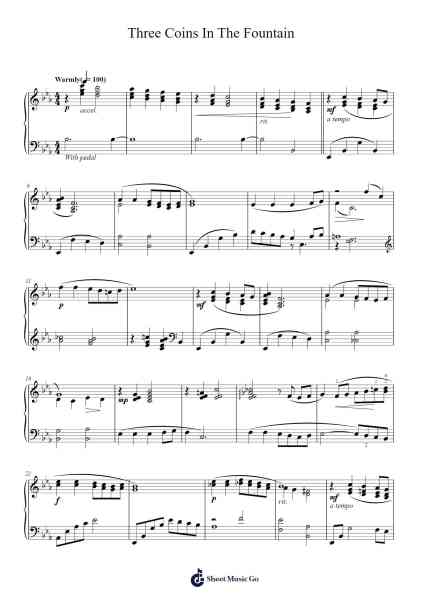 Three Coins In The Fountain Sheet Music by Barbra Streisand-Arr.Egpert