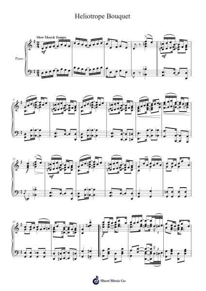 Heliotrope Bouquet Sheet Music by Scott Joplin/Louis Chauvin-Arr.Woolgreen