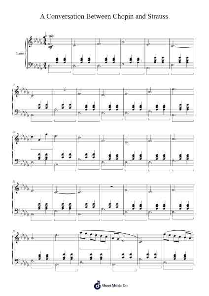 A Conversation Between Chopin and Strauss Sheet Music by Jim Ericksen-Arr.Moisham Whcky
