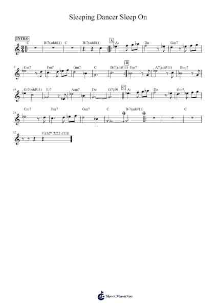 Sleeping Dancer Sleep On Sheet Music by Wayne Shorter-Arr.Shelmore Yetgrant